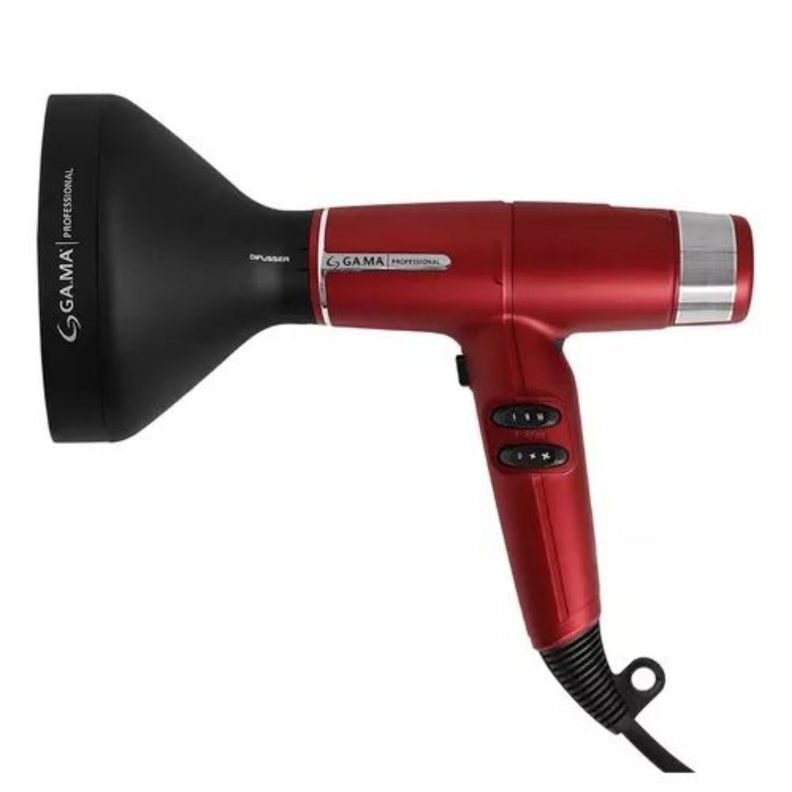 Secador De Pelo Gama IQ Lite Ultra Liviano Profesional Rojo-0