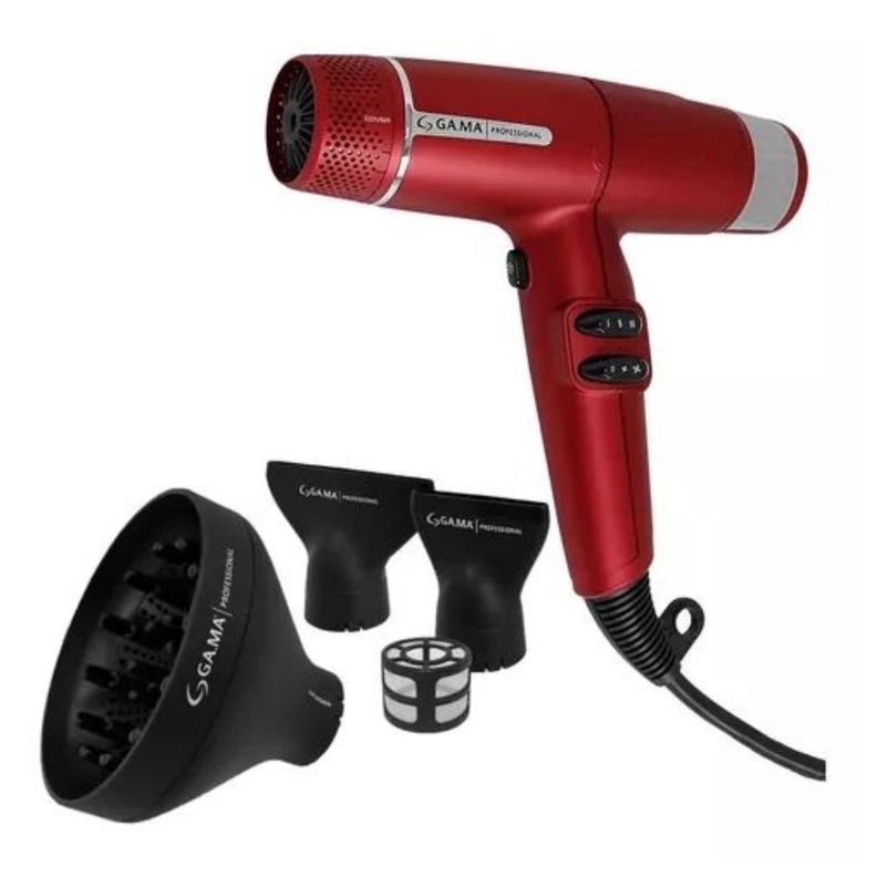 Secador De Pelo Gama IQ Lite Ultra Liviano Profesional Rojo-1