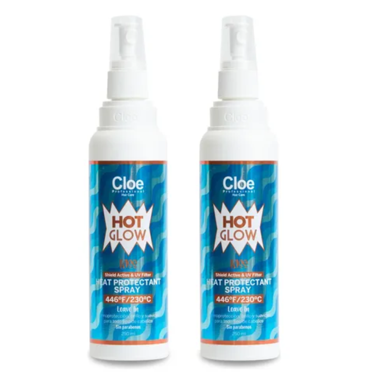 SET 2  Hot glow kiss Termoprotector Cloe 250 ML-0