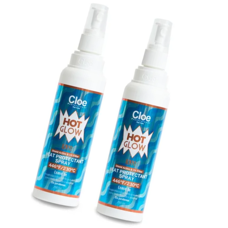 SET 2  Hot glow kiss Termoprotector Cloe 250 ML-1