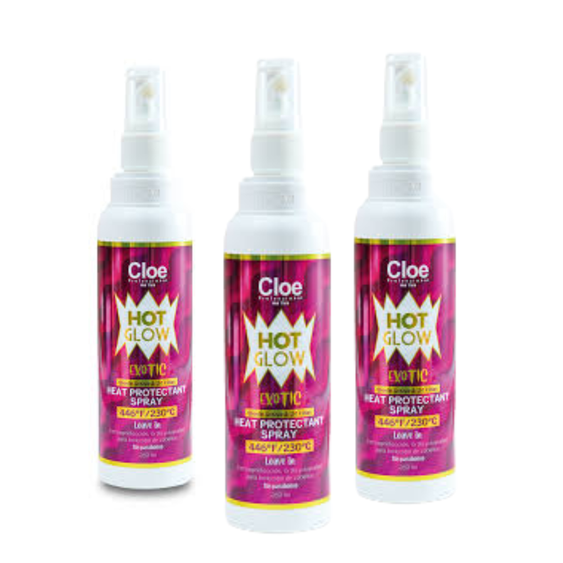 SET 3  HOT GLOW EXOTIC TERMOPROTECTOR CLOE 250 ML-0