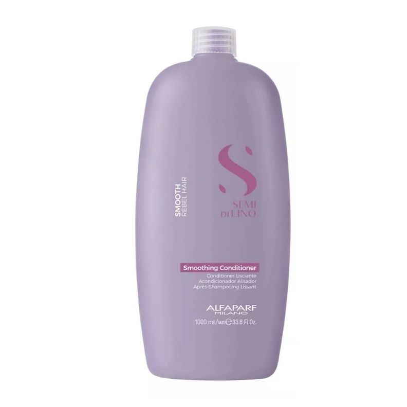 Pack Shampoo Y Acondicionador Smoothing Semi Di Lino Alfaparf 1lt-1