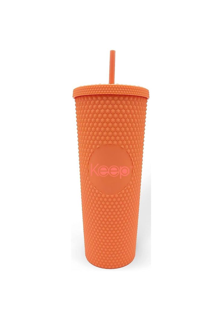 Vaso Tumbler Venti Con Bombilla 710ml Keep Naranja Naranjo