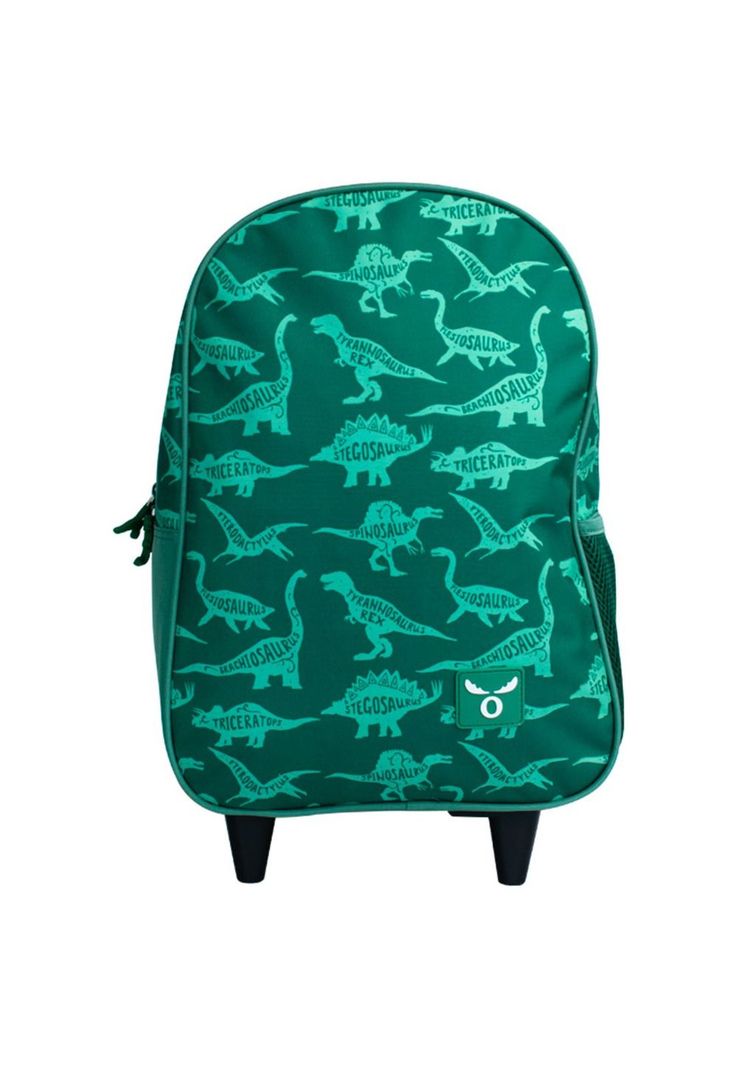 Pack Escolar Moose Dino Kids Lonchera + Maleta + Estuche Verde-3