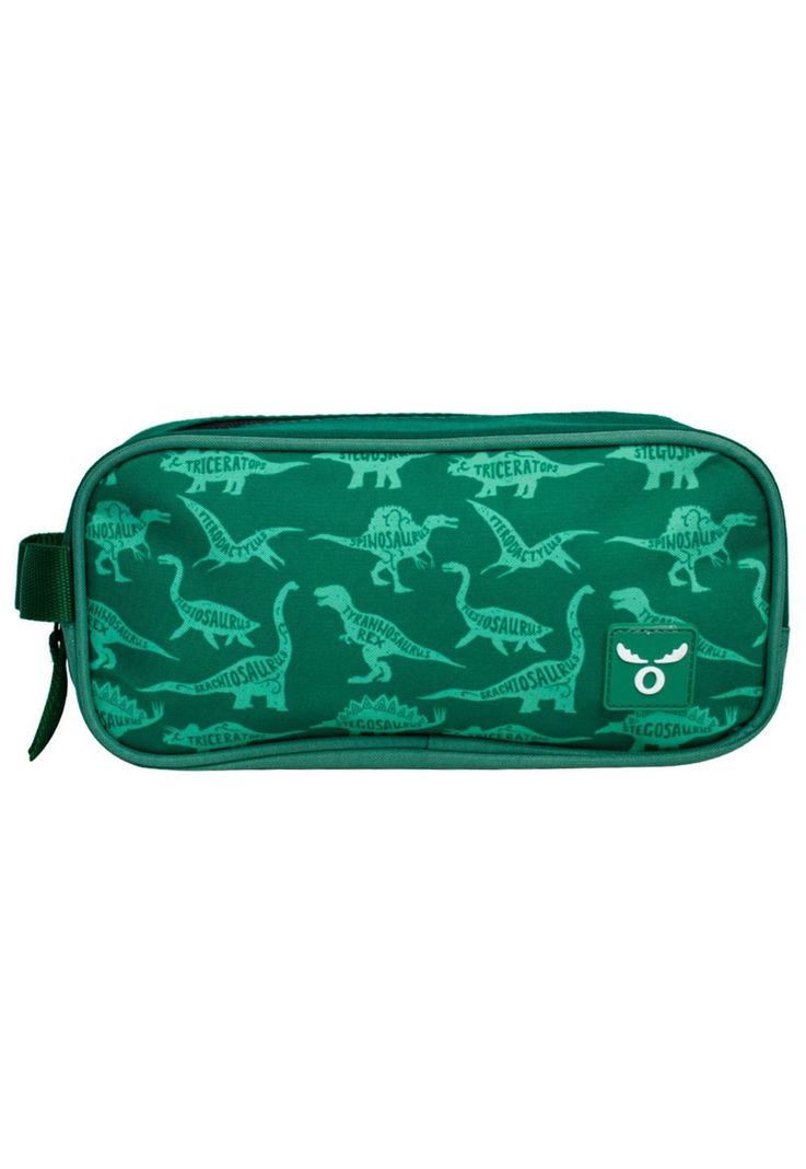 Pack Escolar Moose Dino Kids Lonchera + Maleta + Estuche Verde-5