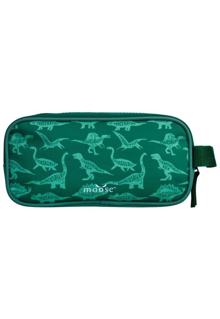 Pack Escolar Moose Dino Kids Lonchera + Maleta + Estuche Verde-7