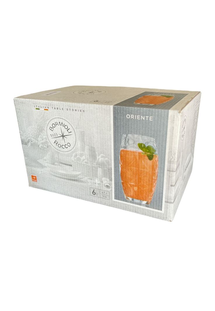 Set 6 Vasos Oriente Altos Transparente 470 ml-1