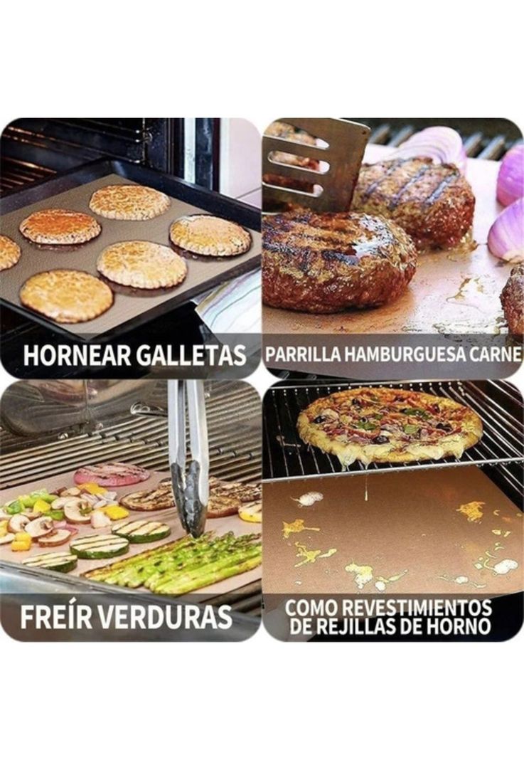 Set 2 Láminas Antiadherentes Bbq Para Parrilla - Wayu-3