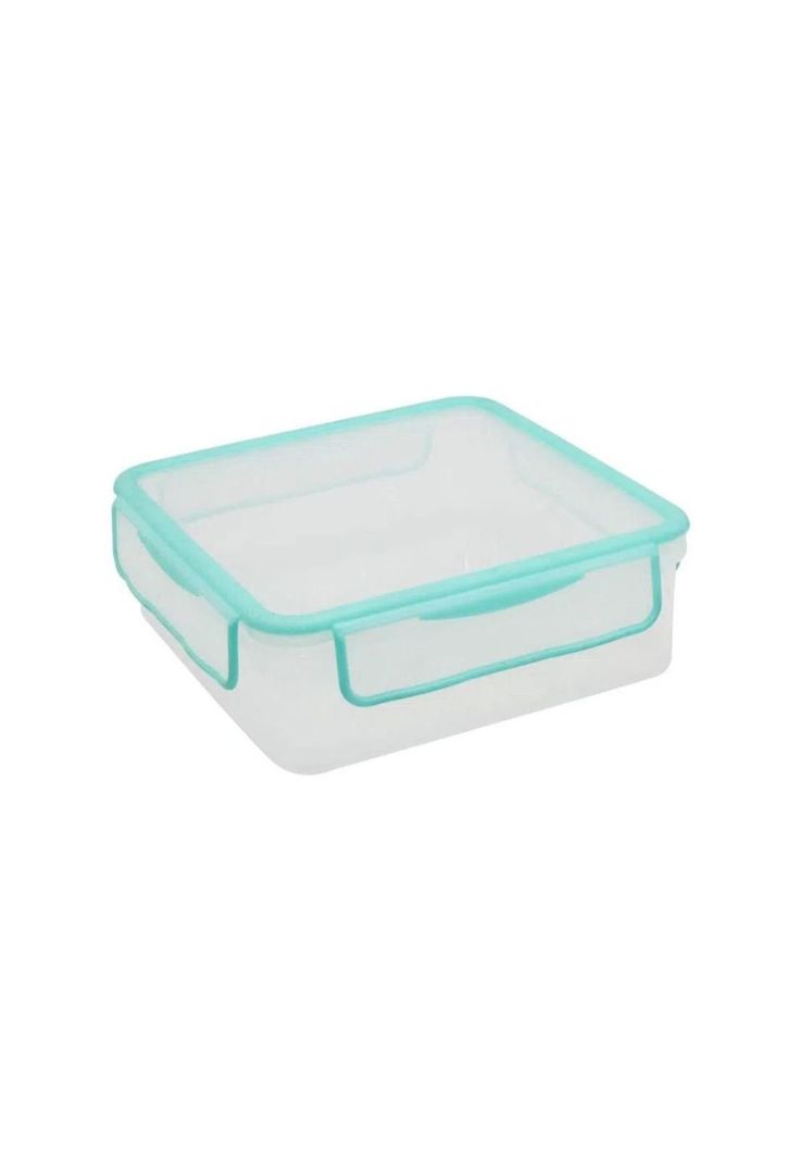 Hermético Plástico Cuadrado 600ml Keep Turquesa-0
