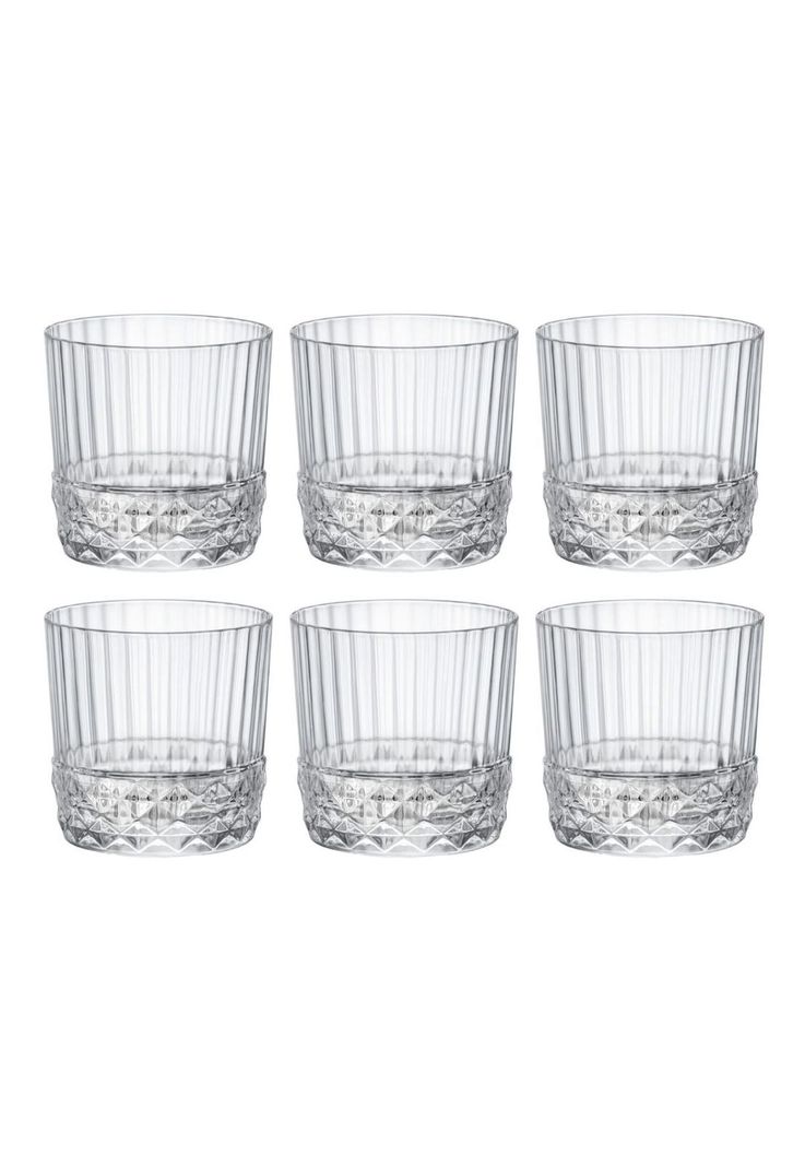 Set 6 Vasos Bajos Whisky Americas 20s 300 Ml - Italy-0
