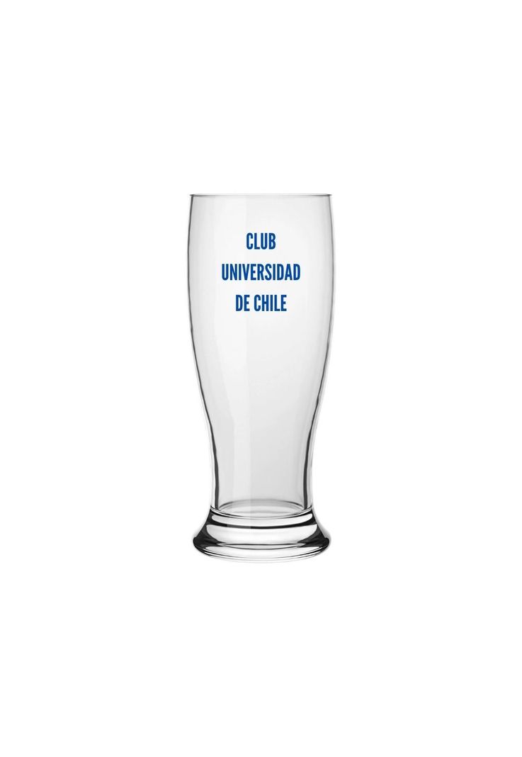 Vaso Cervecero de Vidrio 370 ml U de Chile-1