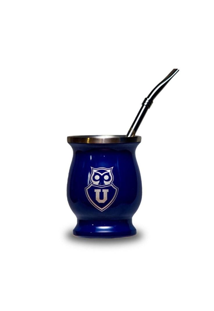 Mug Matero con Bombilla Clásico U de Chile 200ml-0