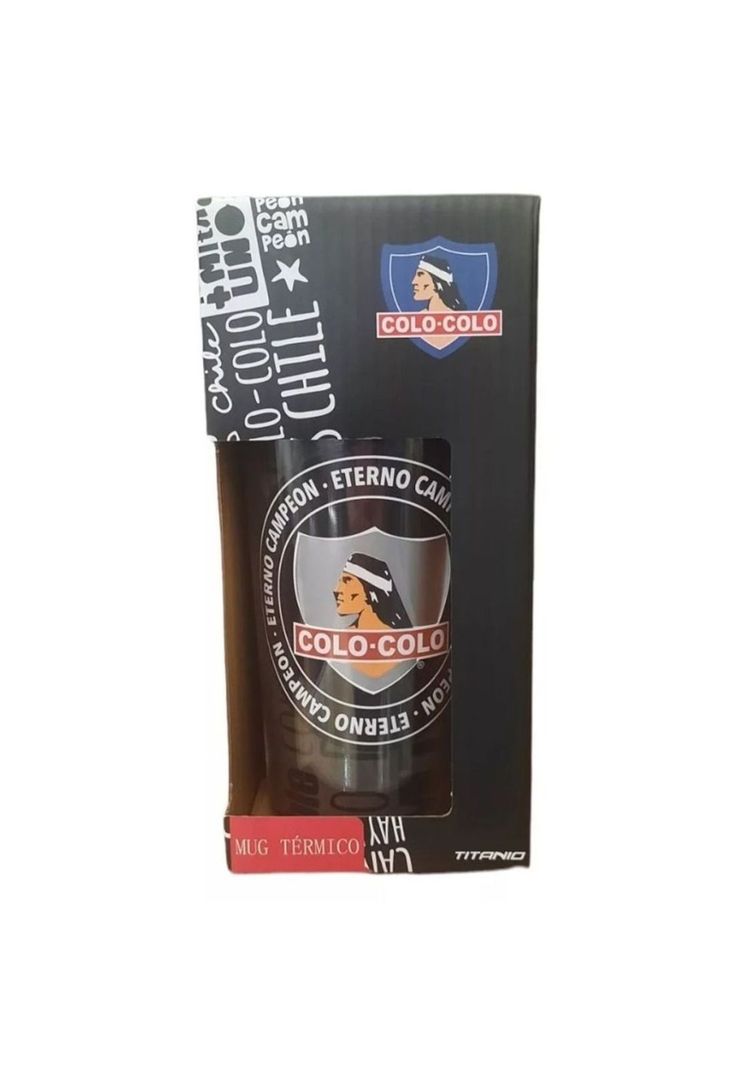 Vaso Térmico Mug Plateado Colo Colo 400ml-1