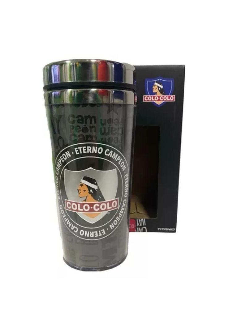 Vaso Térmico Mug Plateado Colo Colo 400ml-2