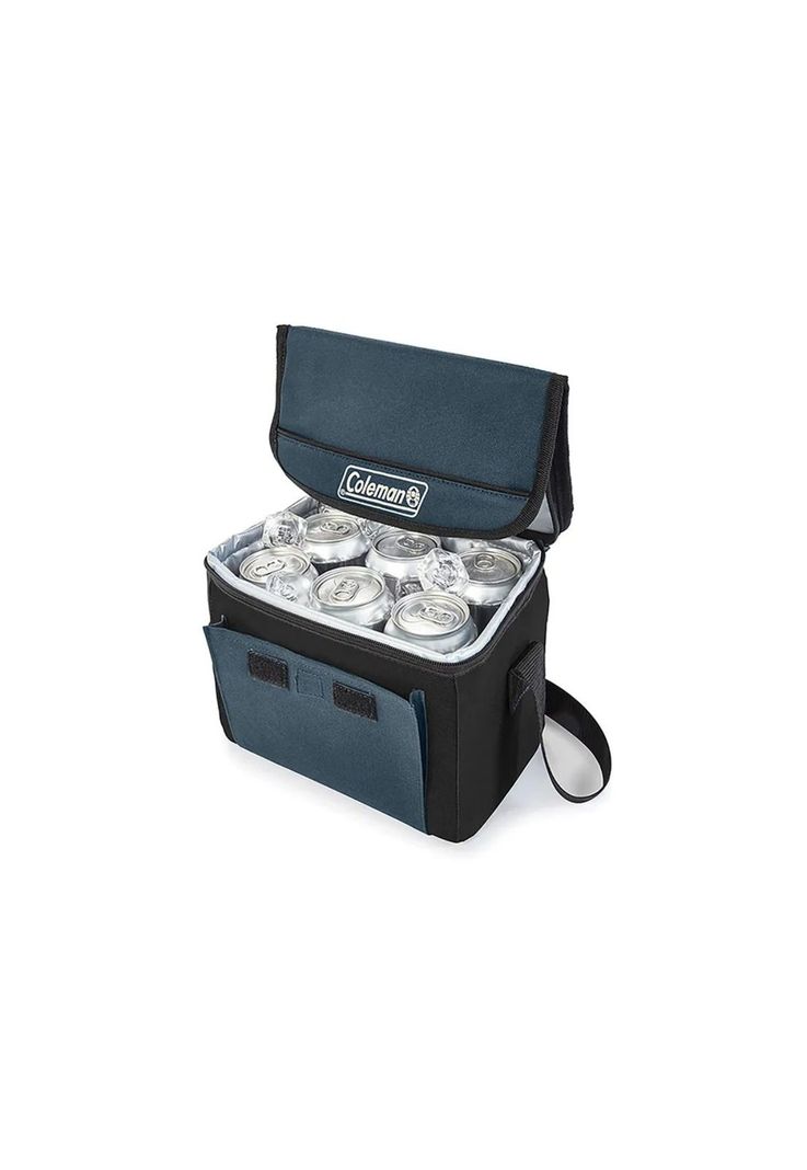 Soft Cooler Coleman Plegable 9 Latas 17x22cm Azul Pizarra-4