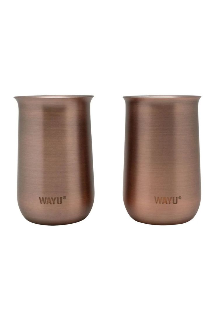 Set 2 Vasos Sour Acero Inoxidable Copper Line Wayu 230ml-0
