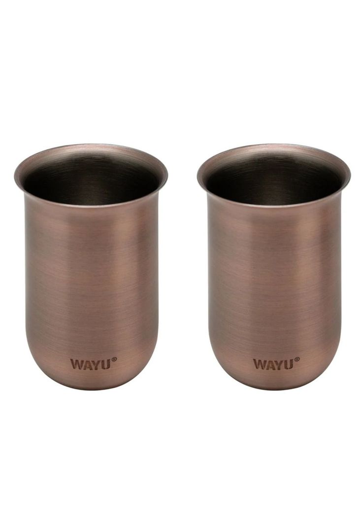 Set 2 Vasos Sour Acero Inoxidable Copper Line Wayu 230ml-2