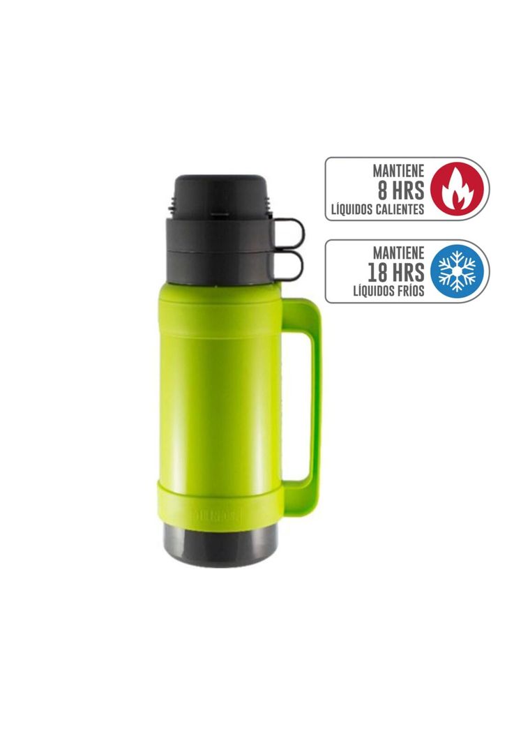 Termo 1 Litro Para Liquidos Frios y Calientes Verde-1