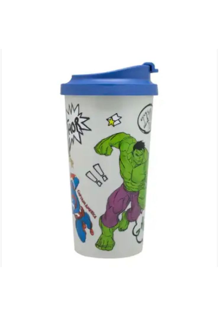 Vaso Mug Venti Con Tapa 480ml Los Vengadores-1