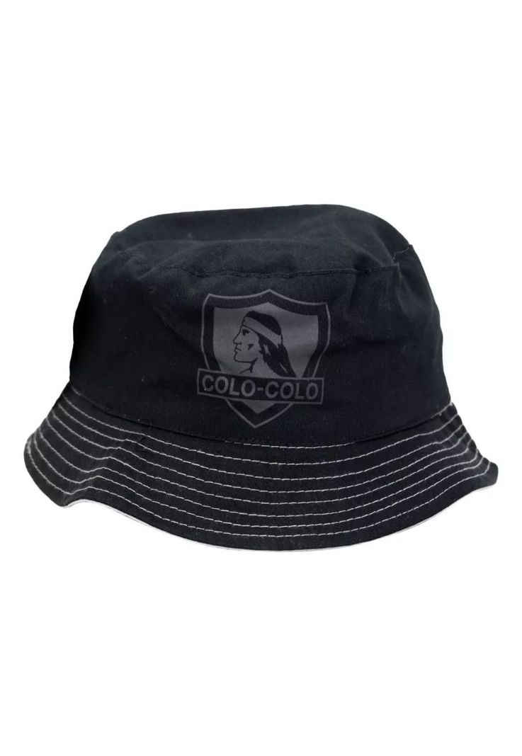 Gorro Sombrero Barra De Algodon Colo Colo Negro M