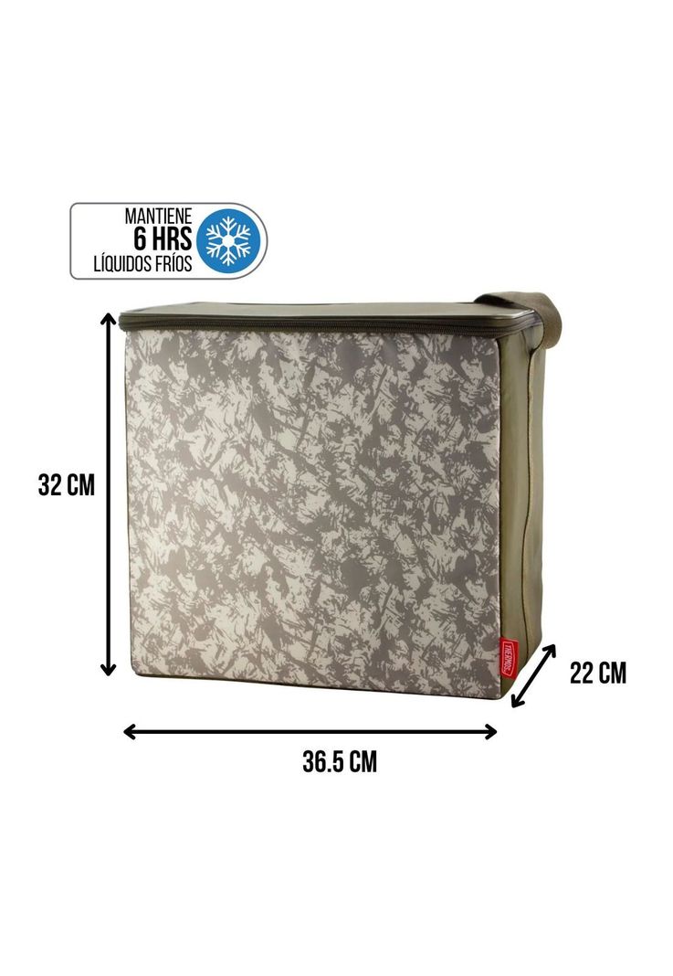 Cooler Flexible Plegable Thermos Camuflado 36 latas-1