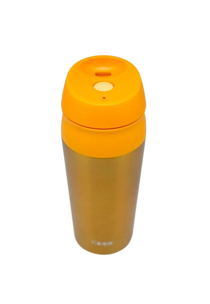 Vaso Mug Térmico Botón Keep 450ml Amarillo-1