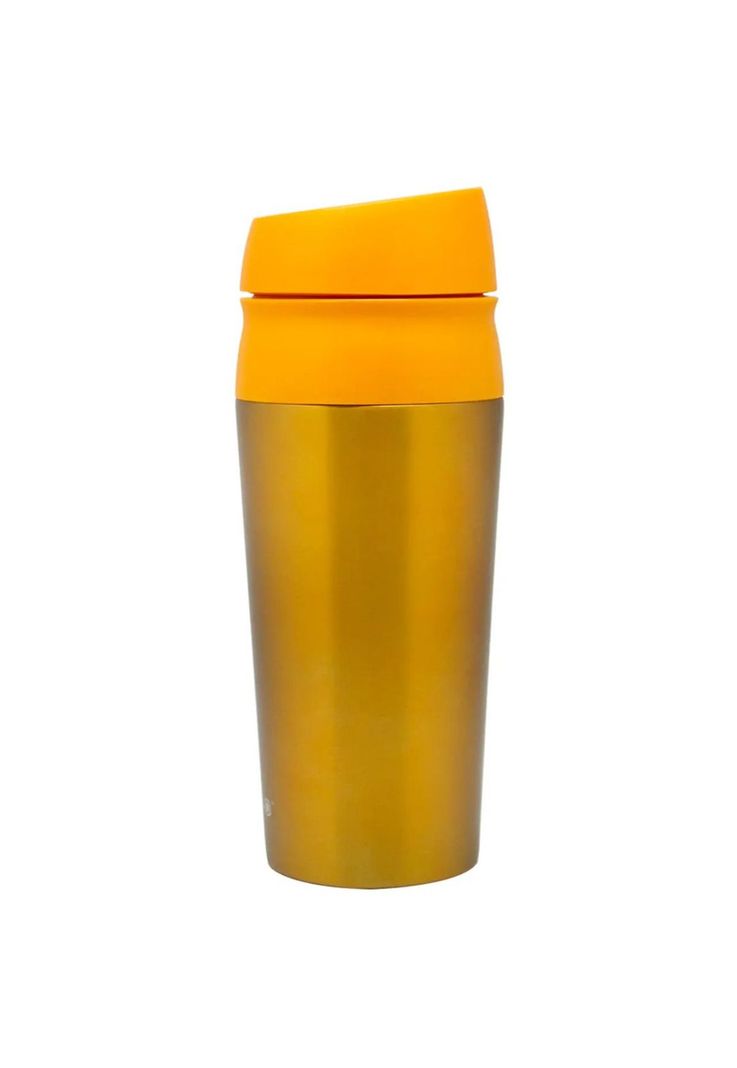 Vaso Mug Térmico Botón Keep 450ml Amarillo-2