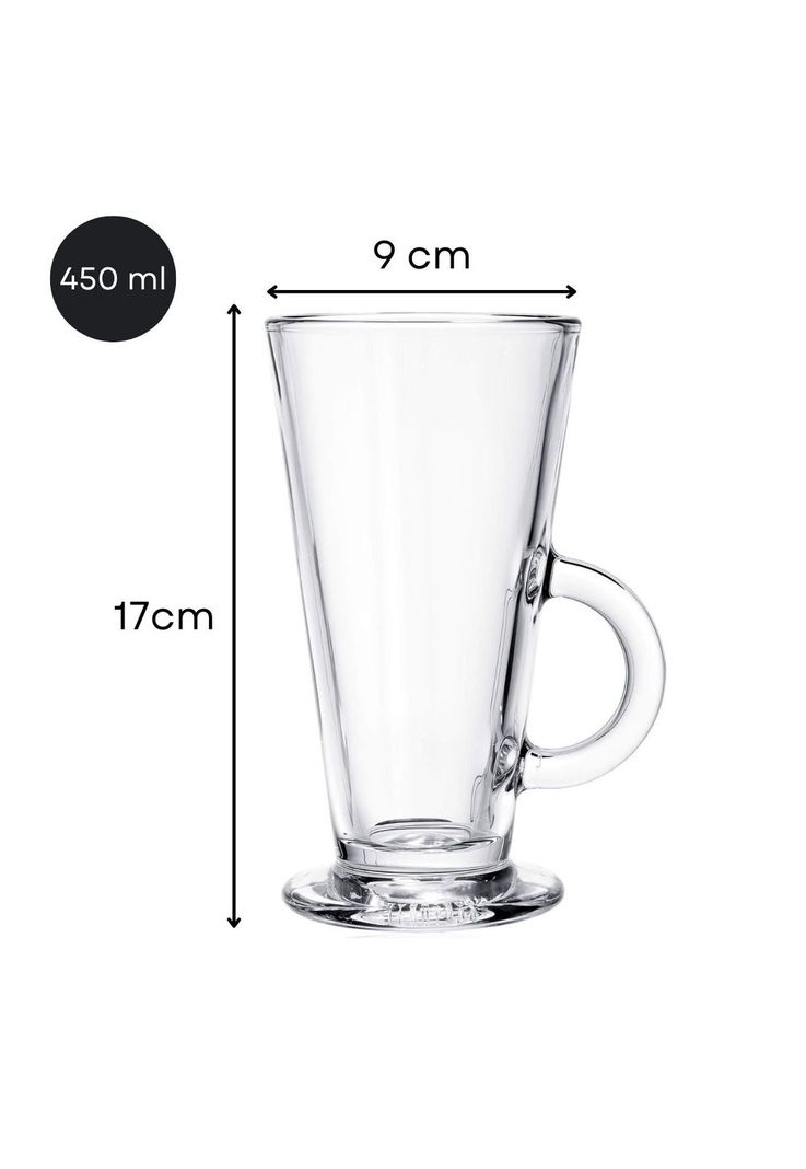 Set 2 Vasos Latte para Café Glasso 450ml-3