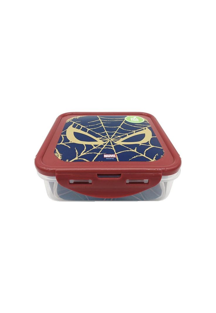 Hermético Plástico Cuadrado 750ml Spiderman-0