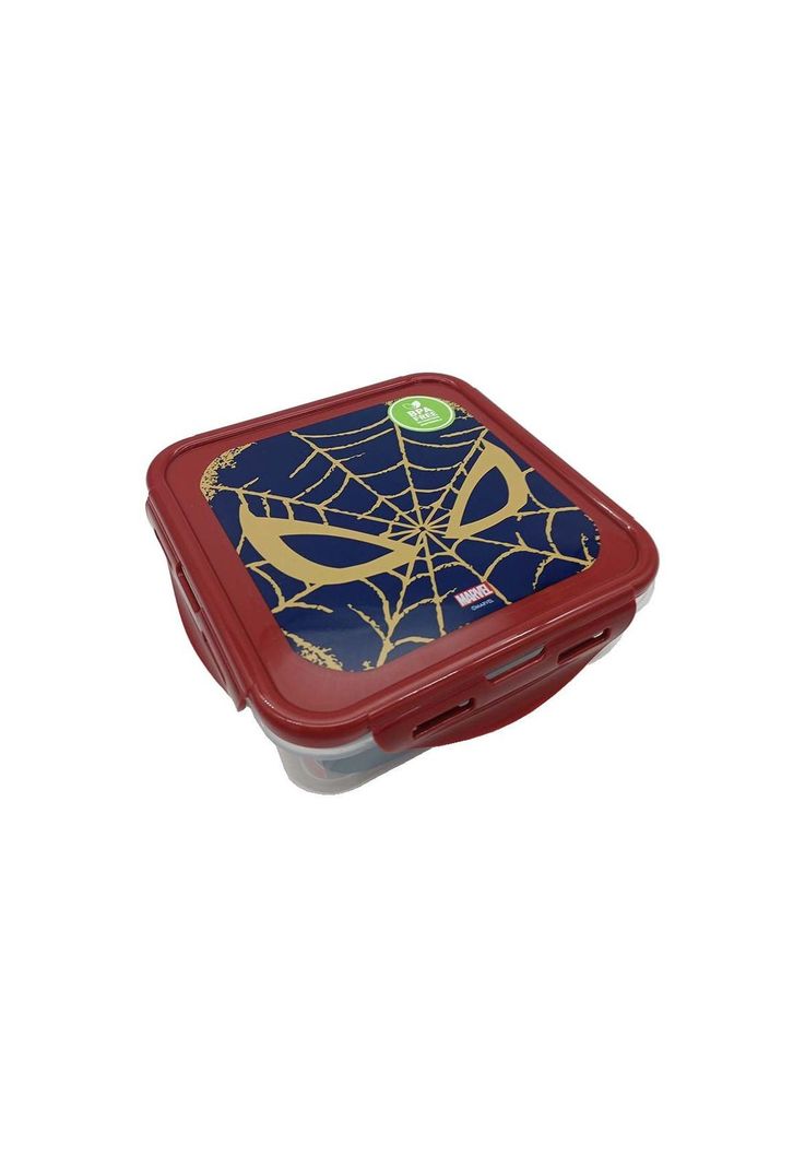 Hermético Plástico Cuadrado 750ml Spiderman-1