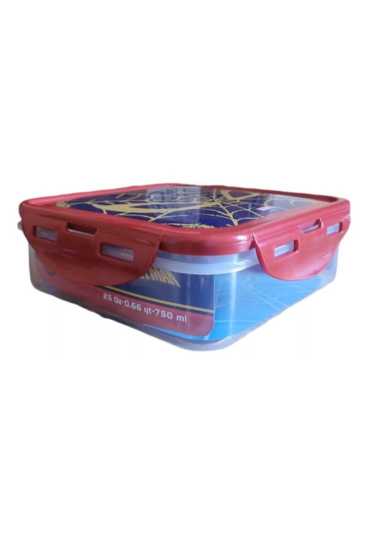 Hermético Plástico Cuadrado 750ml Spiderman-3