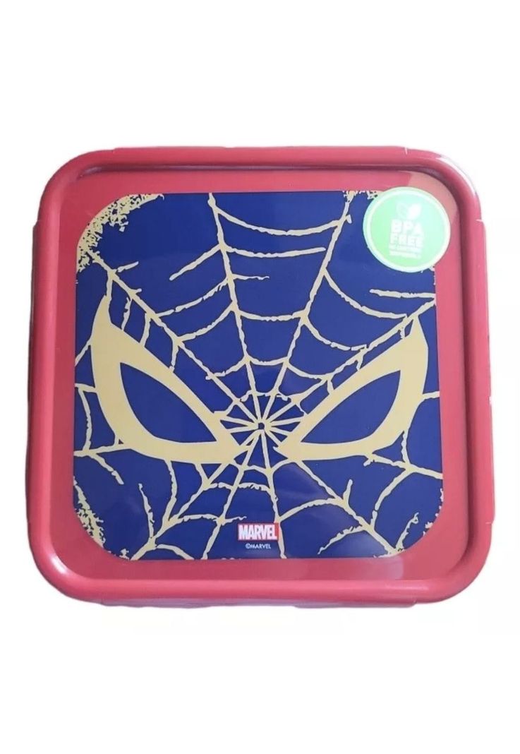 Hermético Plástico Cuadrado 750ml Spiderman-4