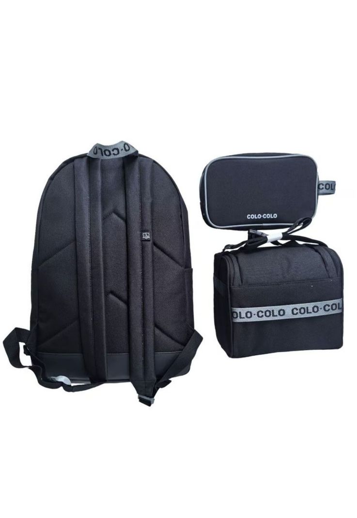 Promo Pack Escolar Colo Colo Mochila + Lonchera + Estuche-1