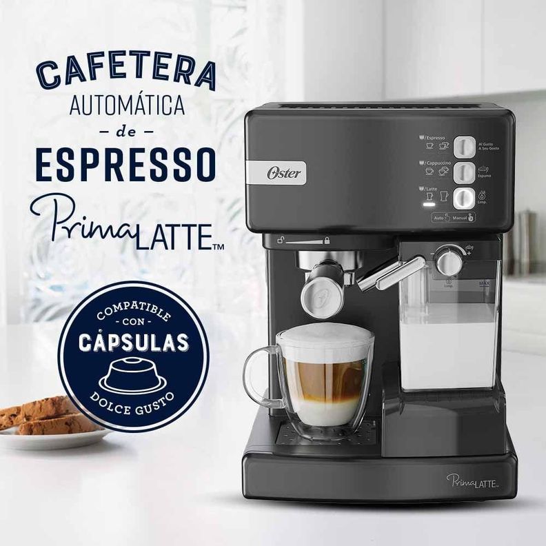 Cafetera Automatica Oster Prima Latte Negra-2