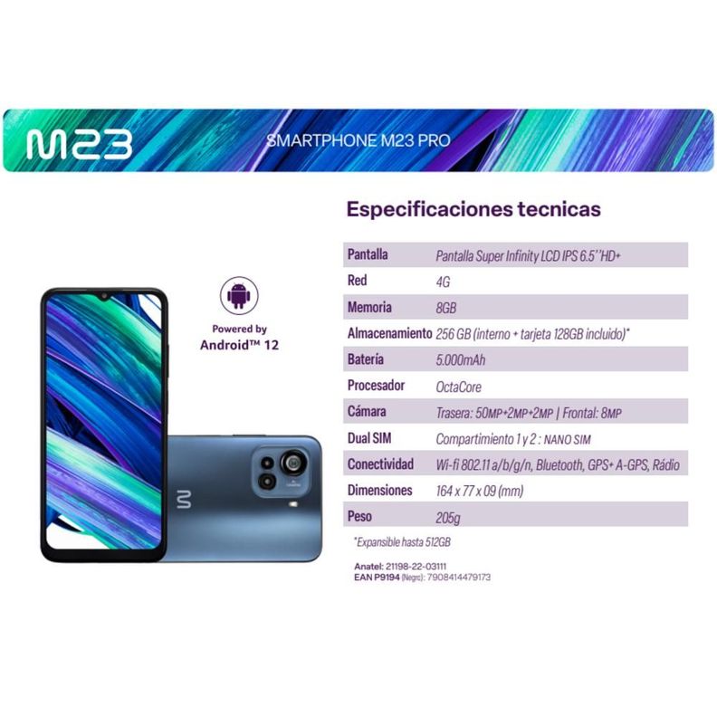 Telefono Celular Multi M23 Pro P9194-4