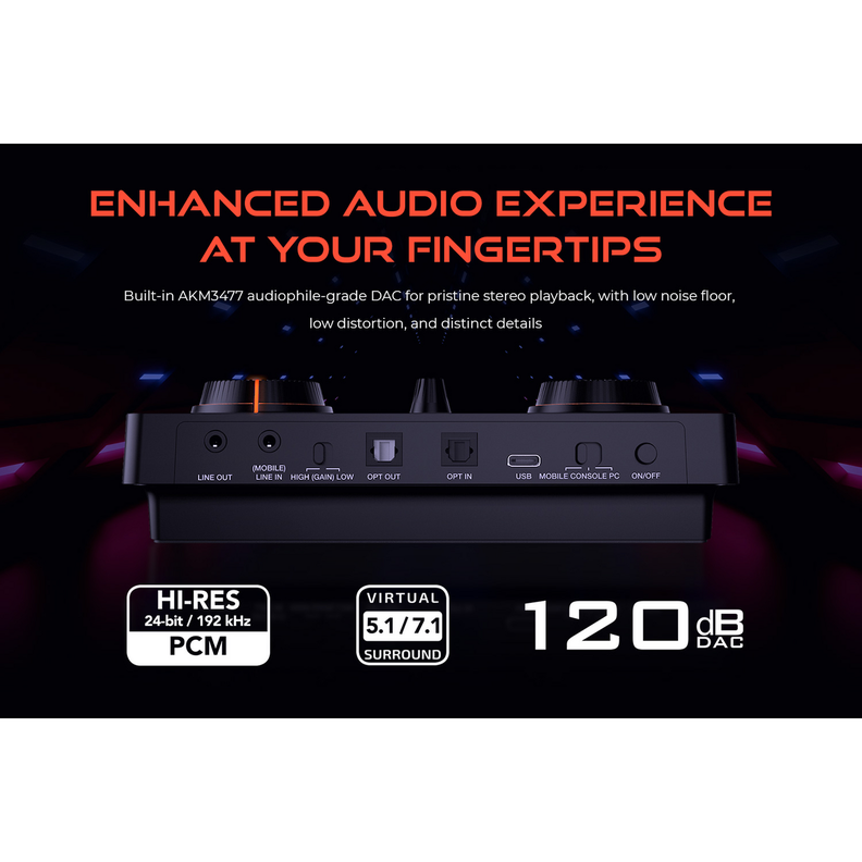 Tarjeta de Sonido Dac USB Creative Sound Blaster GC7-8