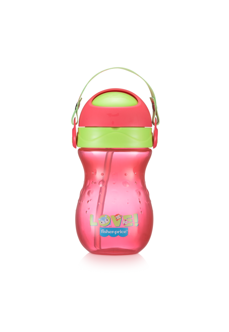 Vaso Bombilla Fisher Price Playful 360 ml Rosa BB1019