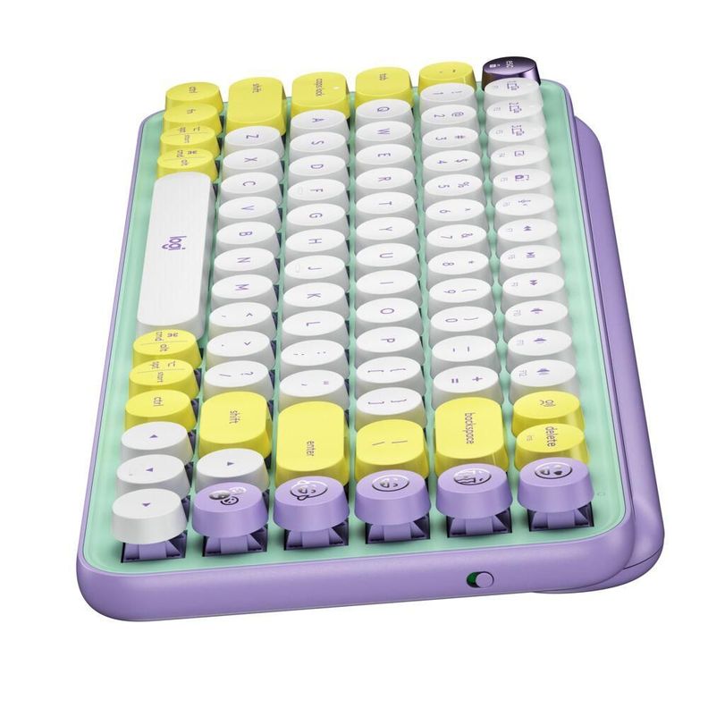 Teclado Logitech Pop Keys Lila Daydream-3