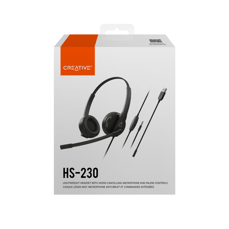 Audifono Headset Creative HS-230 Negro USB y 3.5-5