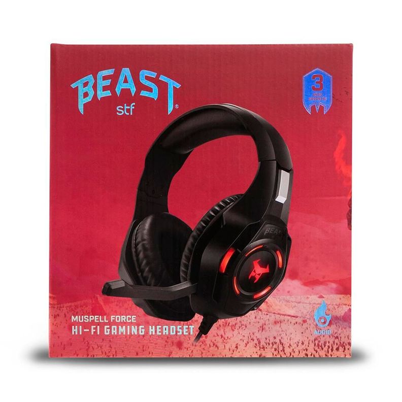 Audifono Gamer STF Muspell Force Led Negro-8