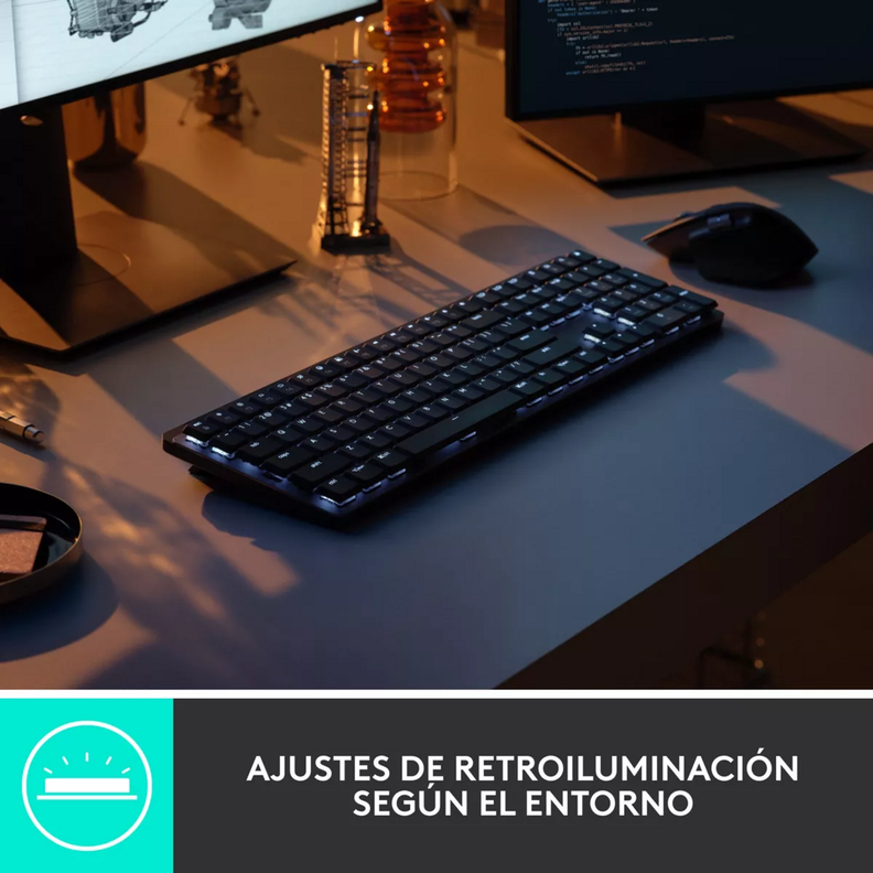 Teclado MX Mechanical Logitech Iluminado Alto Desem Esp-4