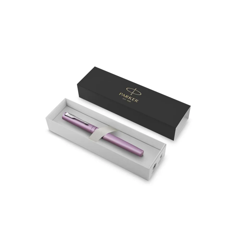 Bolígrafo Rollerball Parker Vector XL Lila Tinta Negra-2