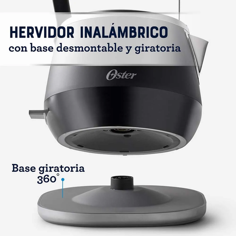 Hervidor Premium Oster 1,5 Litros Luces BVSTKT4510B-4