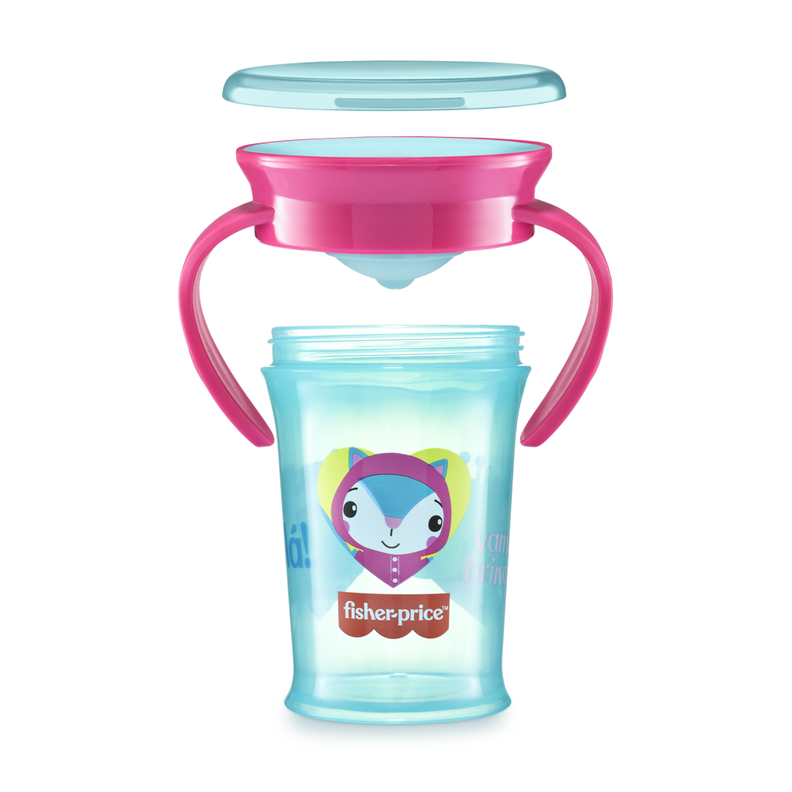 Vaso de Entrena Fisher Price First Moments Rosa Candy BB1021-2