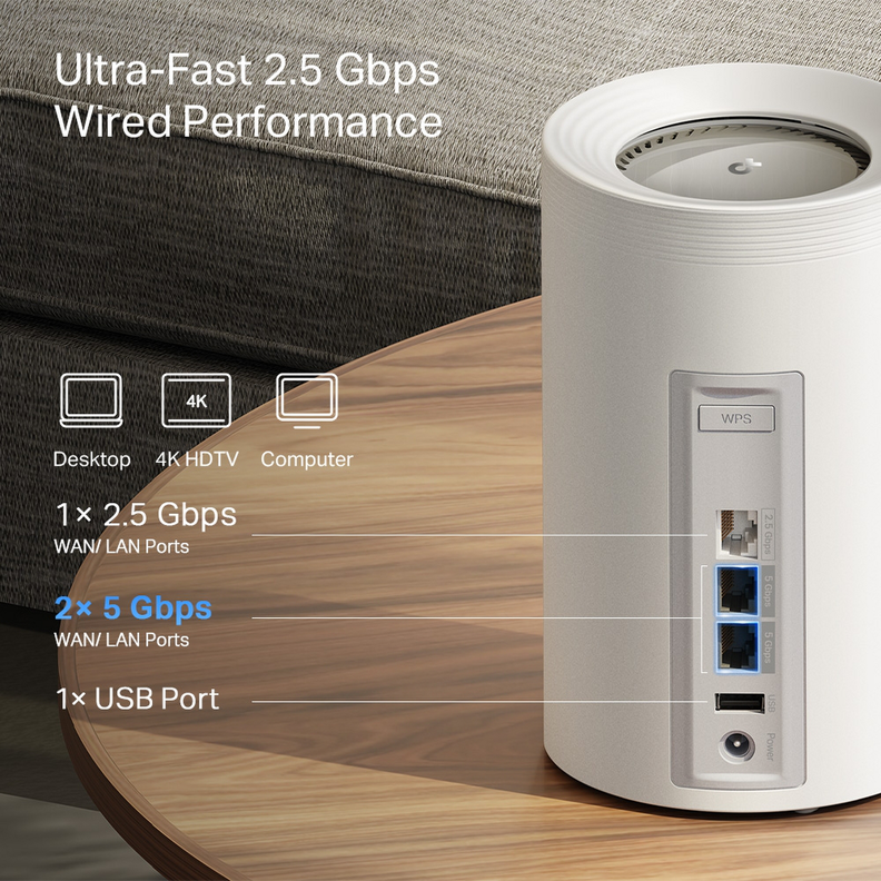 Sistema WiFi 7 Tp-Link Deco BE65 Pro BE11000 Pack 3-6