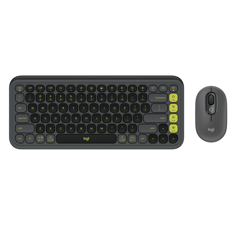 Combo Teclado + Mouse Inalam Pop Icon Logitech Negro Esp-0