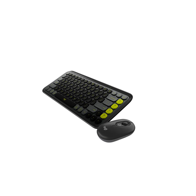Combo Teclado + Mouse Inalam Pop Icon Logitech Negro Esp-1