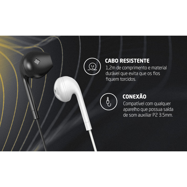 Audifono In Ear con Cable Pulse Pro Negro PH332-8