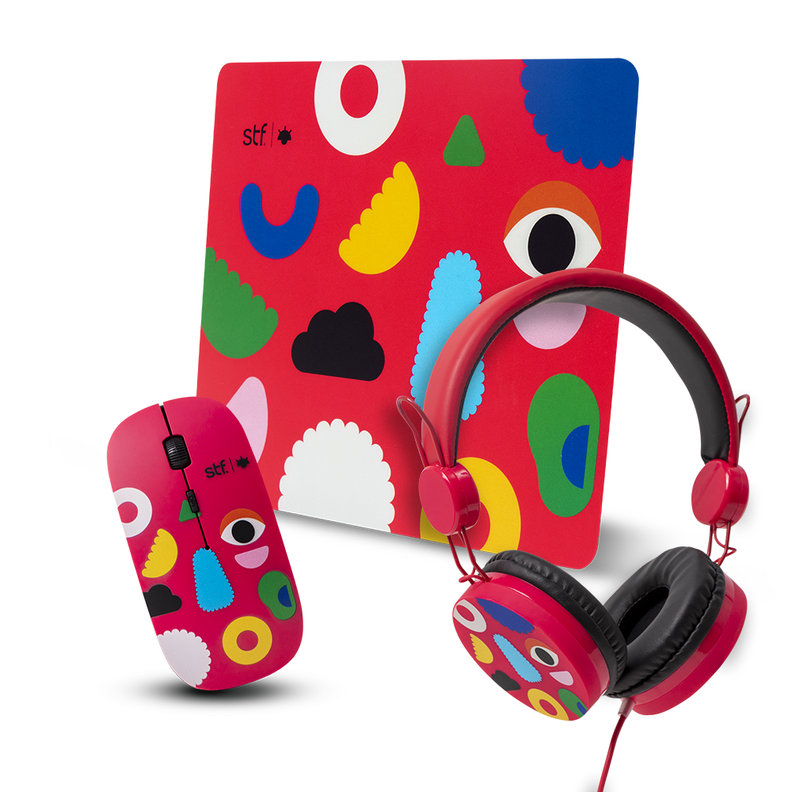 Pack 3 En 1 STF  Mouse Audifono Mouse Pad Alexsiordia-0