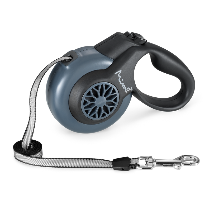 Correa Retrac ABS Perro Mimo M 5 Mt 25kg Gri PP038-0